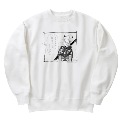 酒カスエモちゃん Heavyweight Crew Neck Sweatshirt