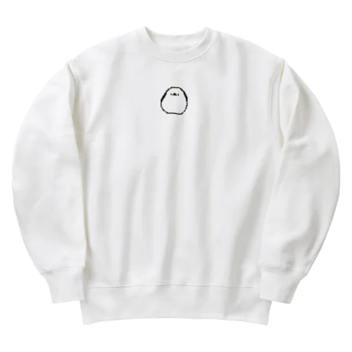 シマエナガ。ドット Heavyweight Crew Neck Sweatshirt