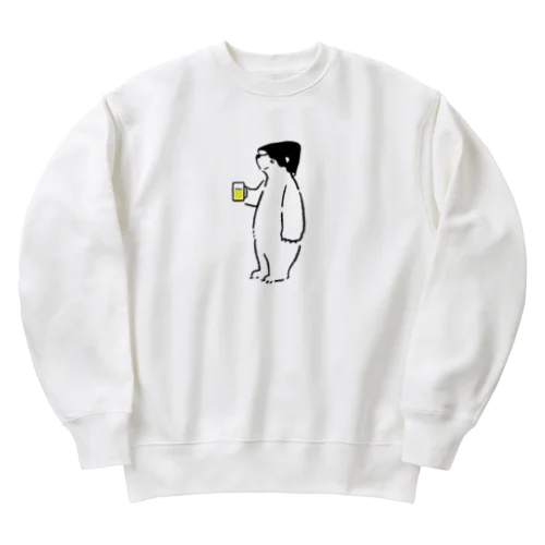 オロポるしろくま[二足歩行] Heavyweight Crew Neck Sweatshirt