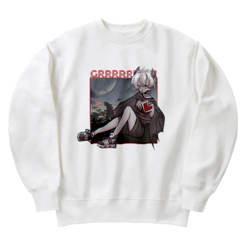 がおー Heavyweight Crew Neck Sweatshirt