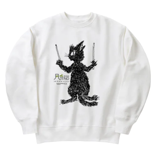 RockCat blacky Heavyweight Crew Neck Sweatshirt