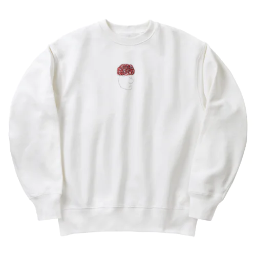 くるくるパーマ赤毛さん Heavyweight Crew Neck Sweatshirt