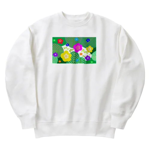 観葉植物とお花 Heavyweight Crew Neck Sweatshirt