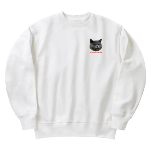 へそ天はらへりおぺこのロンT Heavyweight Crew Neck Sweatshirt