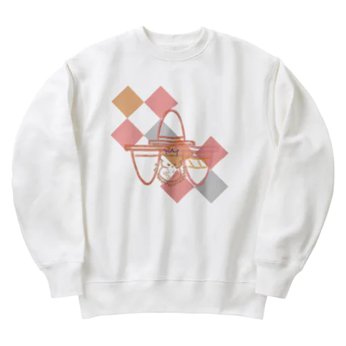 秋柄　王様ハリネズミ Heavyweight Crew Neck Sweatshirt