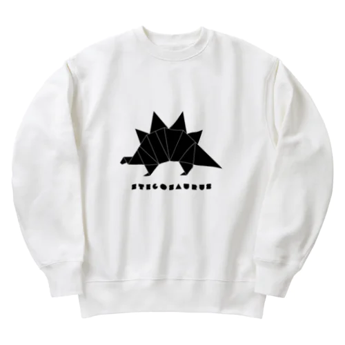 恐竜／ステゴサウルス Heavyweight Crew Neck Sweatshirt