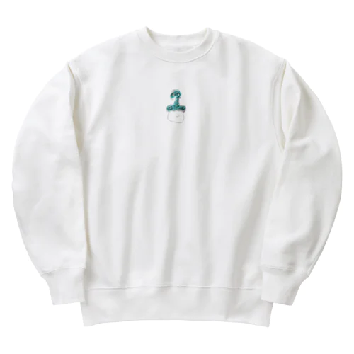 くるくるパーマくん1月生まれ Heavyweight Crew Neck Sweatshirt