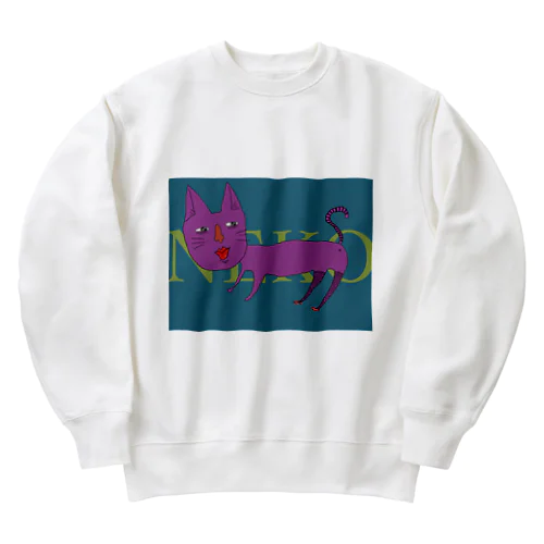 高貴な猫 Heavyweight Crew Neck Sweatshirt