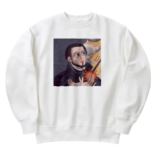 加工下手なザビエルちゃん Heavyweight Crew Neck Sweatshirt