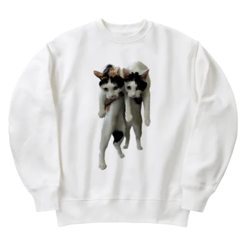 双子猫 Heavyweight Crew Neck Sweatshirt