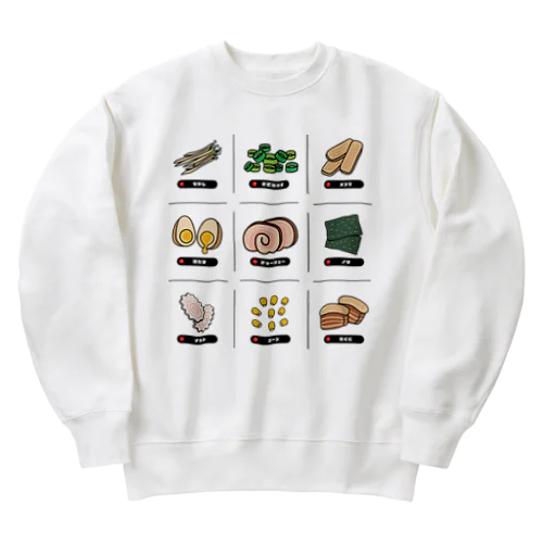 ラーメントッピング Heavyweight Crew Neck Sweatshirt