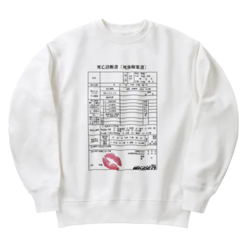 死亡診断書 Heavyweight Crew Neck Sweatshirt