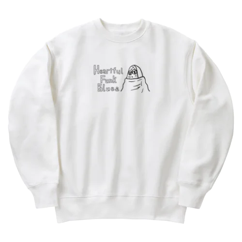 Heartful Funk Blues Heavyweight Crew Neck Sweatshirt