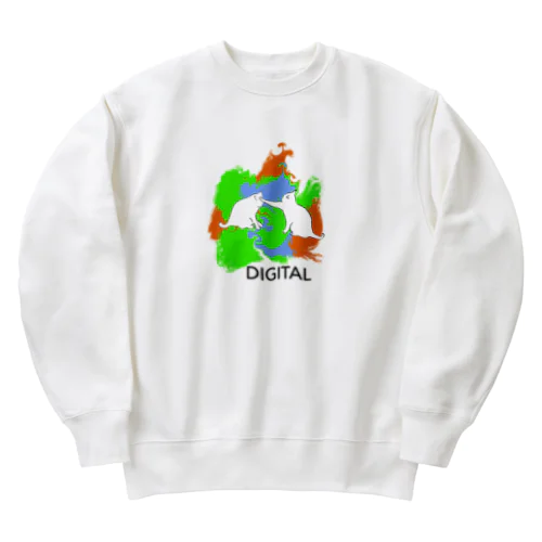 デジタルネコ Heavyweight Crew Neck Sweatshirt