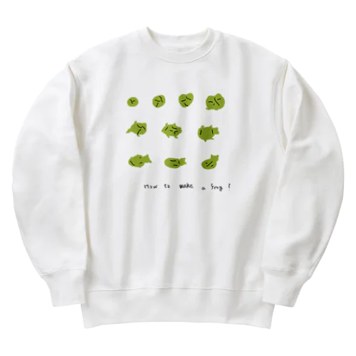 how to make a frog ？ Heavyweight Crew Neck Sweatshirt