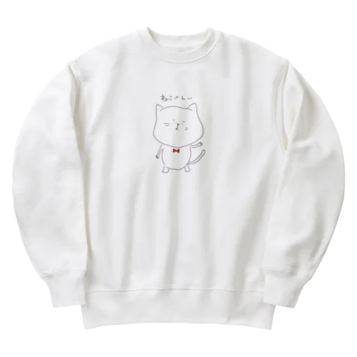 ねこさん Heavyweight Crew Neck Sweatshirt