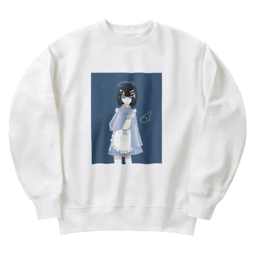 さぶかるめいどちゃん Heavyweight Crew Neck Sweatshirt