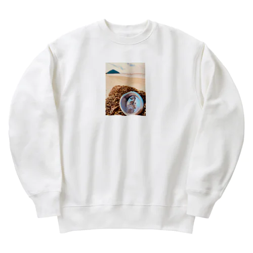 新械生物リュウグウノツカイ3 Heavyweight Crew Neck Sweatshirt