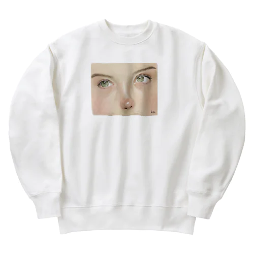 Green eyes Heavyweight Crew Neck Sweatshirt