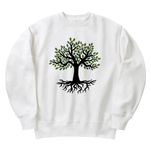 Tree of Life 命 の 木 Heavyweight Crew Neck Sweatshirt