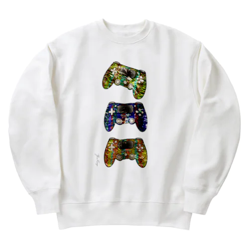 vinyl controller Heavyweight Crew Neck Sweatshirt