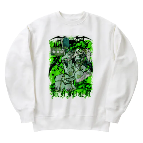 てんごく　グリーン Heavyweight Crew Neck Sweatshirt