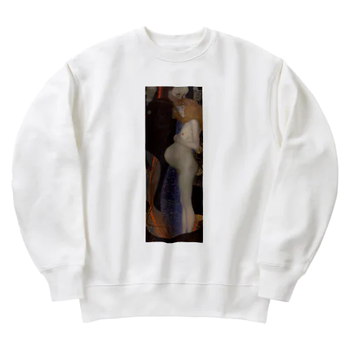 グスタフ・クリムト 「希望 I」 （1903） Heavyweight Crew Neck Sweatshirt