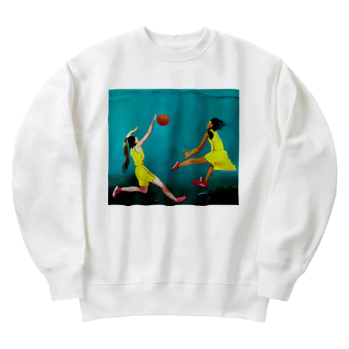 deep sea ball GAME Heavyweight Crew Neck Sweatshirt