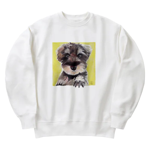 お手するシュナウザー① Heavyweight Crew Neck Sweatshirt