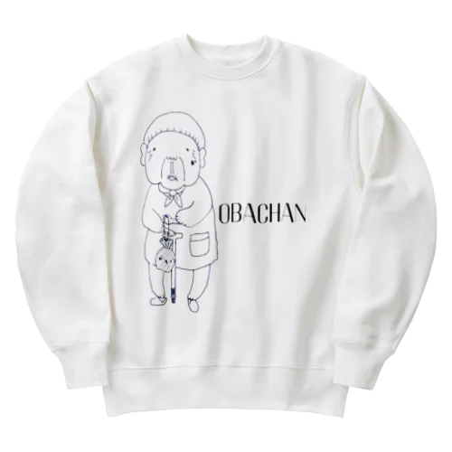 トメさん８７歳（おばあちゃんclub） Heavyweight Crew Neck Sweatshirt