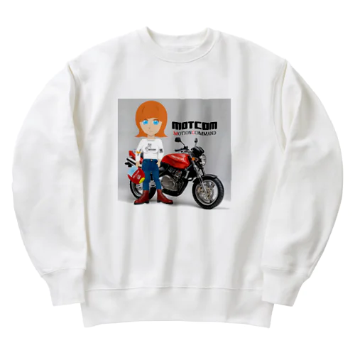 バイク女子　bikegirls Heavyweight Crew Neck Sweatshirt