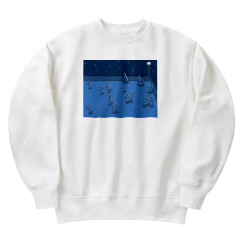 夜のスケート Heavyweight Crew Neck Sweatshirt