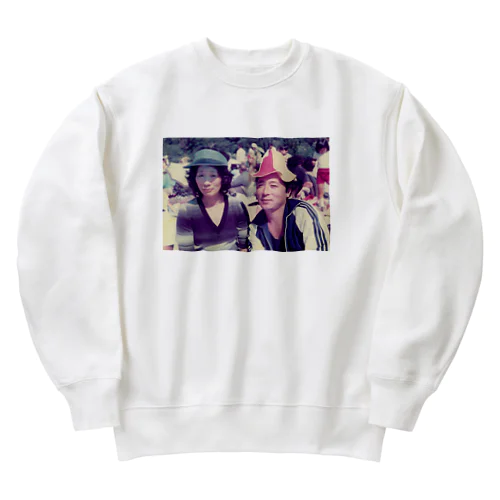 若い頃の祖父と祖母 Heavyweight Crew Neck Sweatshirt