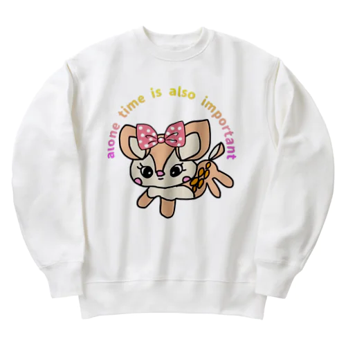 子鹿のルビーちゃんです💕 Heavyweight Crew Neck Sweatshirt