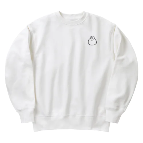 こうさぎ単体(淡色) Heavyweight Crew Neck Sweatshirt