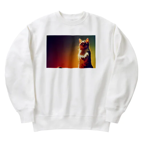 たちねこ Heavyweight Crew Neck Sweatshirt