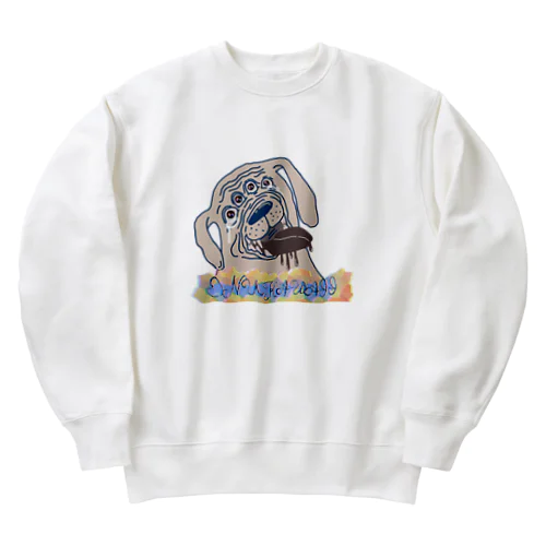 かわいい犬 Heavyweight Crew Neck Sweatshirt