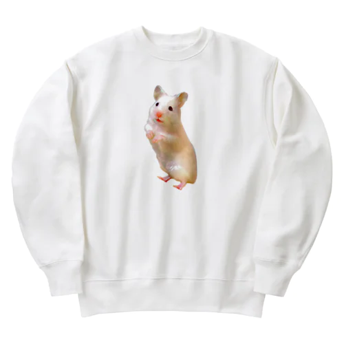 シロクマハムスターゆきちゃん Heavyweight Crew Neck Sweatshirt