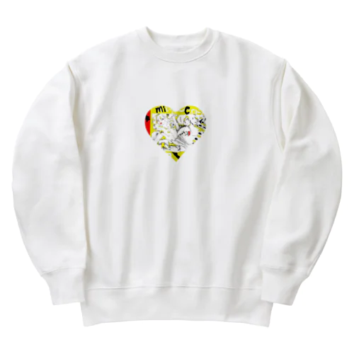 おばけheart Heavyweight Crew Neck Sweatshirt