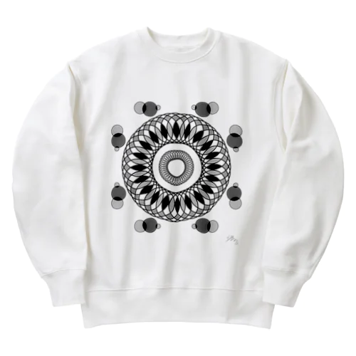 花 Heavyweight Crew Neck Sweatshirt