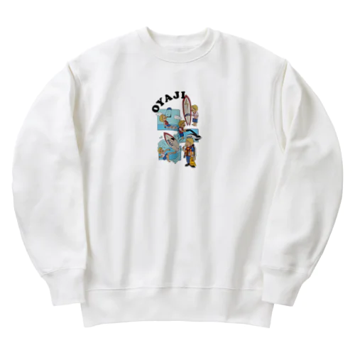 遊びすぎるオヤジ Heavyweight Crew Neck Sweatshirt