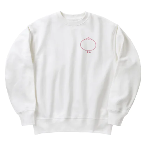 まん（赤線） Heavyweight Crew Neck Sweatshirt