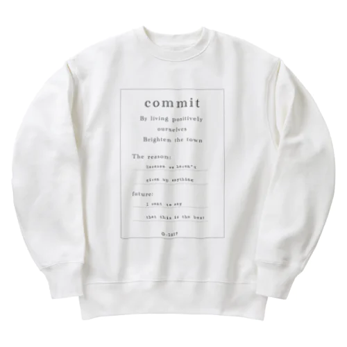 commit Heavyweight Crew Neck Sweatshirt