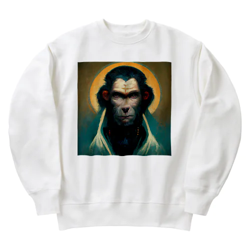 チンパンジーの神様 Heavyweight Crew Neck Sweatshirt