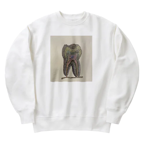 歯解剖図 Heavyweight Crew Neck Sweatshirt