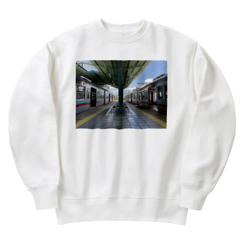 上毛電気鉄道 中央前橋駅グッズ Heavyweight Crew Neck Sweatshirt