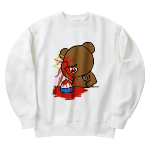 くまのこ３ Heavyweight Crew Neck Sweatshirt