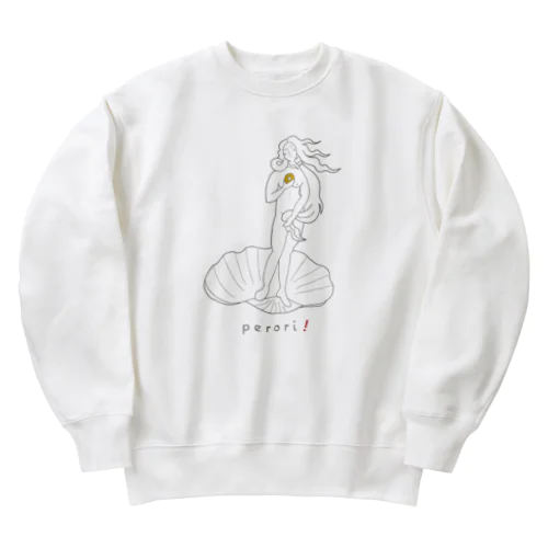 名画 × スイーツ（ヴィーナスの誕生） Heavyweight Crew Neck Sweatshirt