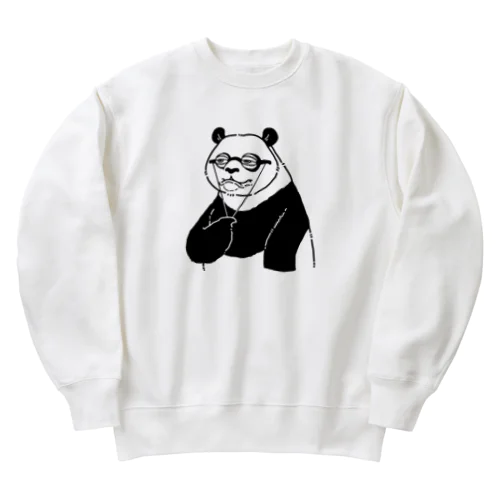 ねむそうなパンダ Heavyweight Crew Neck Sweatshirt