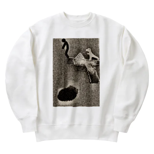 人形と恐竜 Heavyweight Crew Neck Sweatshirt